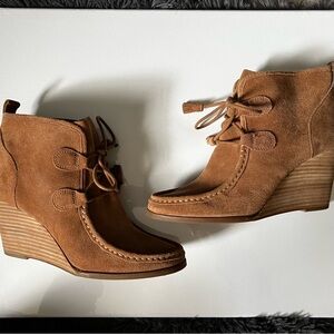 Lucky Brand Brown Suede Ankle Boots